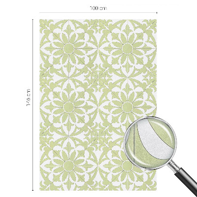 Milchglasfolie Fenster Buntglasoptik Grüner Schmuck