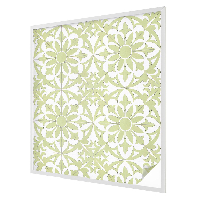 Milchglasfolie Fenster Buntglasoptik Grüner Schmuck