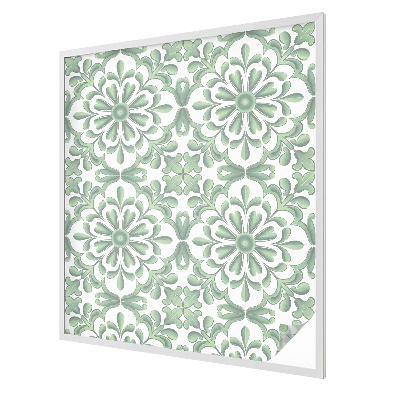 Milchglasfolie Fenster Buntglasoptik Grüne Blätter