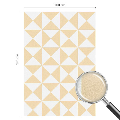 Milchglasfolie Fenster Buntglasoptik Geometrische Dreiecke