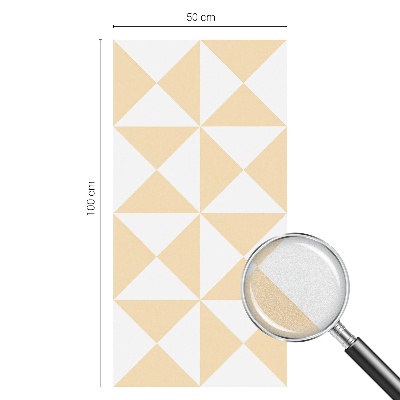 Milchglasfolie Fenster Buntglasoptik Geometrische Dreiecke