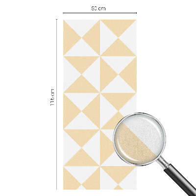Milchglasfolie Fenster Buntglasoptik Geometrische Dreiecke