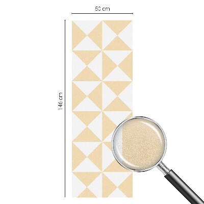 Milchglasfolie Fenster Buntglasoptik Geometrische Dreiecke