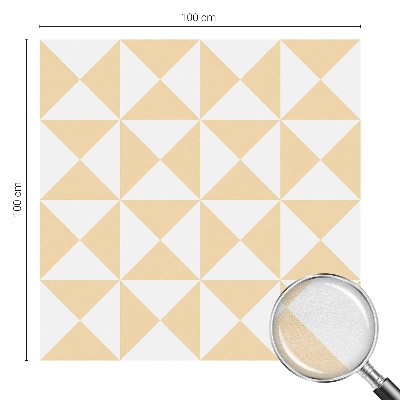 Milchglasfolie Fenster Buntglasoptik Geometrische Dreiecke
