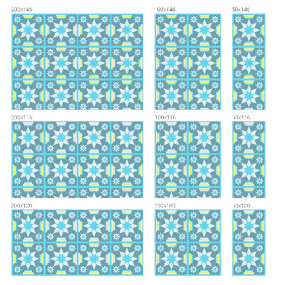 Fensterfolie mit Motiv Buntglas Sternmuster