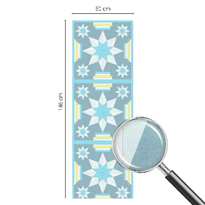 Fensterfolie mit Motiv Buntglas Sternmuster