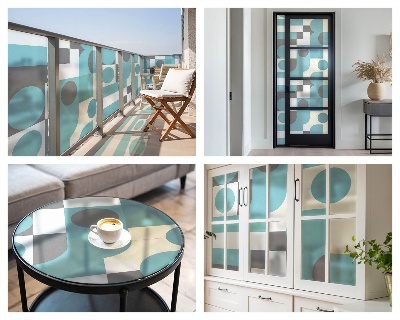 Fensterfolie Sichtschutz Geometrische Muster