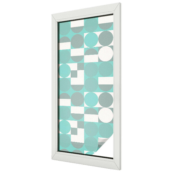Sichtschutz Klebefolie für Fenster Geometrische Formen