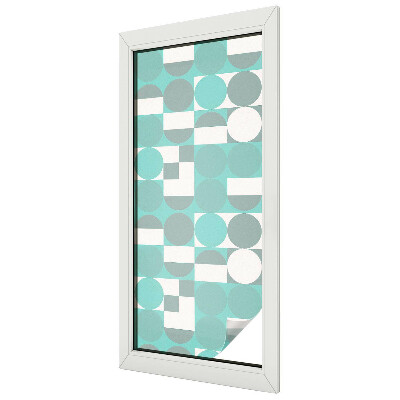 Sichtschutz Klebefolie für Fenster Geometrische Formen