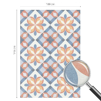 Milchglasfolie Fenster Buntglasoptik Farbenfrohe Symmetrie