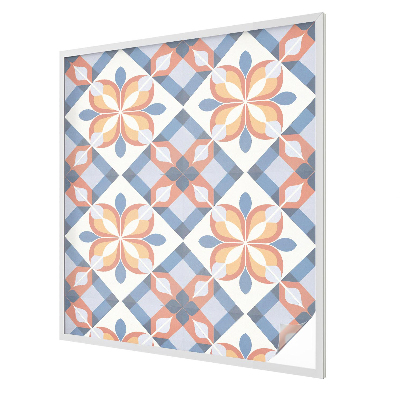 Milchglasfolie Fenster Buntglasoptik Farbenfrohe Symmetrie