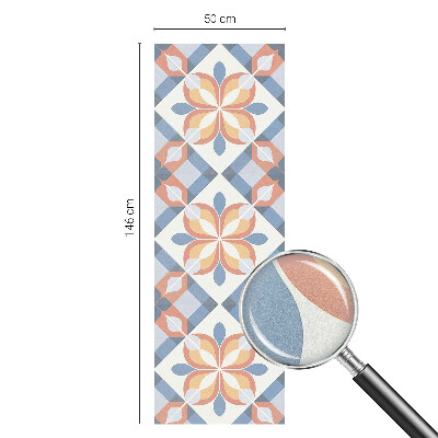 Milchglasfolie Fenster Buntglasoptik Farbenfrohe Symmetrie