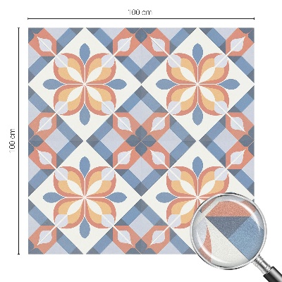 Milchglasfolie Fenster Buntglasoptik Farbenfrohe Symmetrie