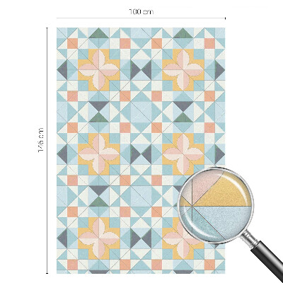 Fensterfolie mit Motiv Buntglas Farbenfrohe Geometrie