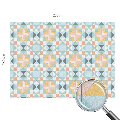 Fensterfolie mit Motiv Buntglas Farbenfrohe Geometrie