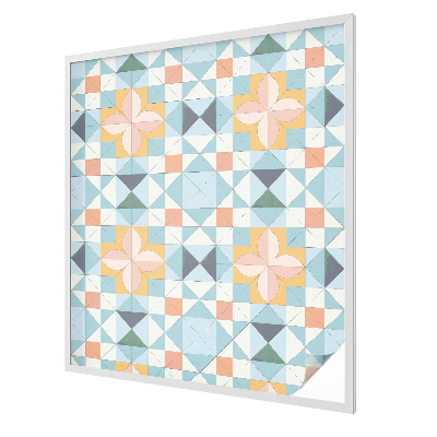 Fensterfolie mit Motiv Buntglas Farbenfrohe Geometrie