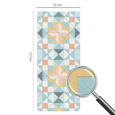 Fensterfolie mit Motiv Buntglas Farbenfrohe Geometrie