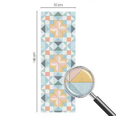 Fensterfolie mit Motiv Buntglas Farbenfrohe Geometrie