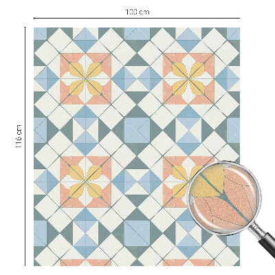 Fensterfolie Sichtschutz Farbenfrohe Symmetrie