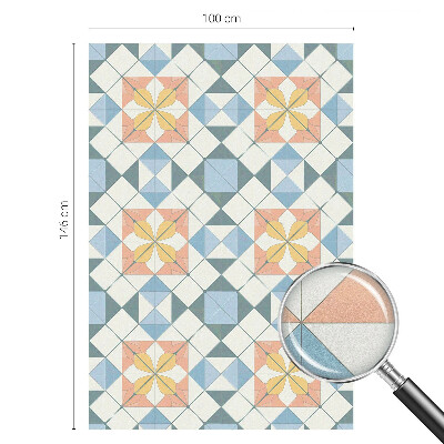 Fensterfolie Sichtschutz Farbenfrohe Symmetrie