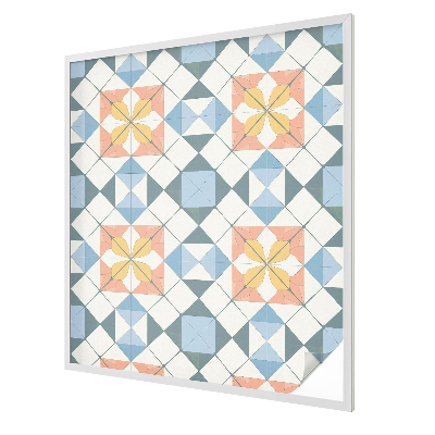 Fensterfolie Sichtschutz Farbenfrohe Symmetrie