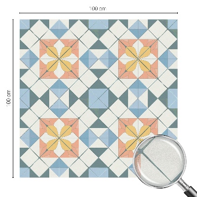 Fensterfolie Sichtschutz Farbenfrohe Symmetrie