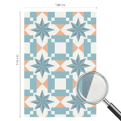 Milchglasfolie Fenster Buntglasoptik Blaue Sterne