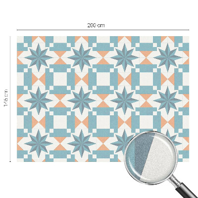 Milchglasfolie Fenster Buntglasoptik Blaue Sterne