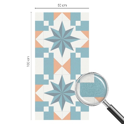 Milchglasfolie Fenster Buntglasoptik Blaue Sterne