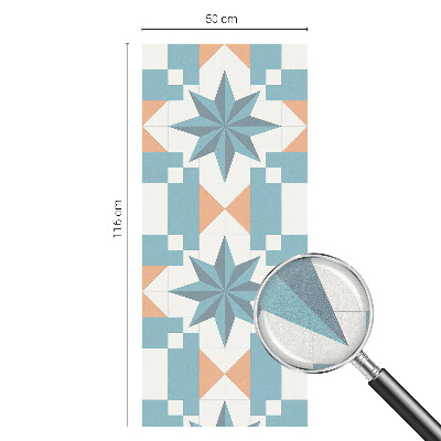 Milchglasfolie Fenster Buntglasoptik Blaue Sterne