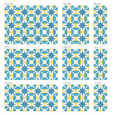 Fensterfolie mit Motiv Buntglas Blaue Sterne