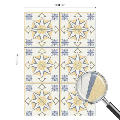 Milchglasfolie Fenster Buntglasoptik Geometrische Sterne