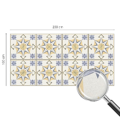 Milchglasfolie Fenster Buntglasoptik Geometrische Sterne