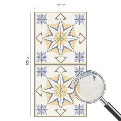 Milchglasfolie Fenster Buntglasoptik Geometrische Sterne