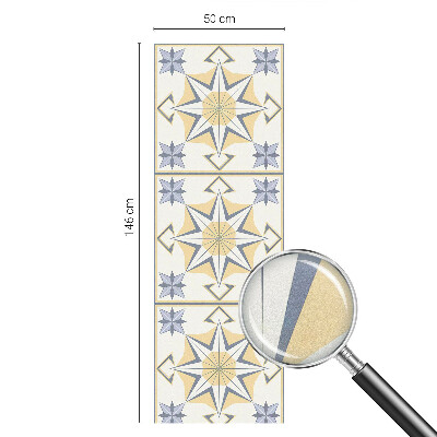 Milchglasfolie Fenster Buntglasoptik Geometrische Sterne
