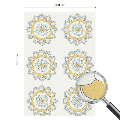 Fensterfolie Sichtschutz Bunte Mandalas