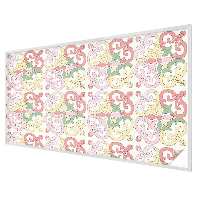 Fensterfolie mit Motiv Buntglas Blumenschmuck