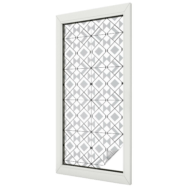 Fensterfolie mit Motiv Buntglas Geometrische Muster