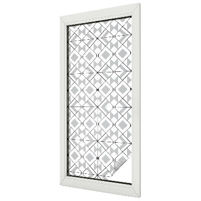 Fensterfolie mit Motiv Buntglas Geometrische Muster