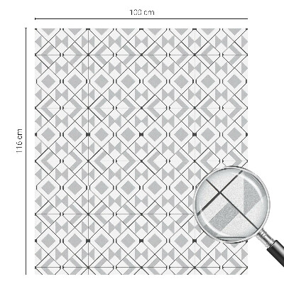 Fensterfolie mit Motiv Buntglas Geometrische Muster