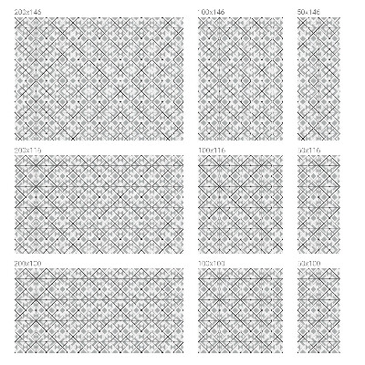 Fensterfolie mit Motiv Buntglas Geometrische Muster