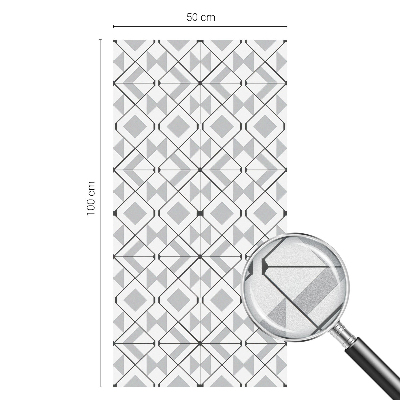 Fensterfolie mit Motiv Buntglas Geometrische Muster