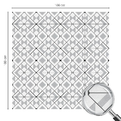 Fensterfolie mit Motiv Buntglas Geometrische Muster