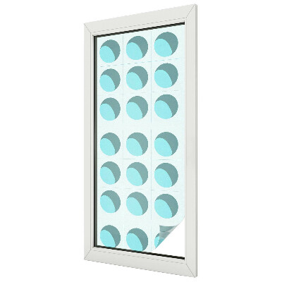 Milchglasfolie Fenster Buntglasoptik Moderne Räder