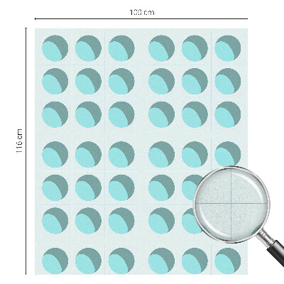 Milchglasfolie Fenster Buntglasoptik Moderne Räder