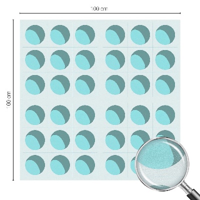 Milchglasfolie Fenster Buntglasoptik Moderne Räder