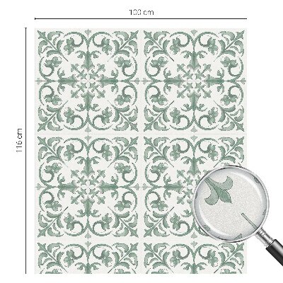 Fensterfolie Sichtschutz Pflanzenornamente