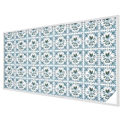 Milchglasfolie Fenster Buntglasoptik Blaue Blumen