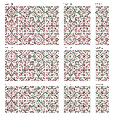 Fensterfolie mit Motiv Buntglas Florale Harmonie