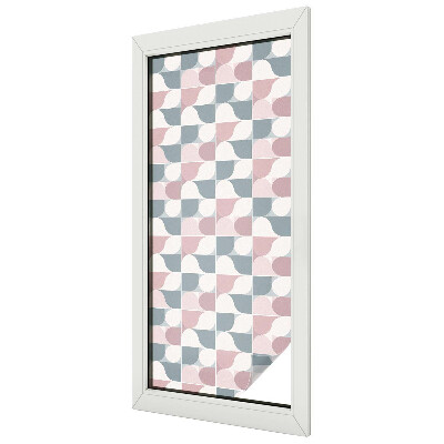 Fensterfolie mit Motiv Buntglas Pastellmuster